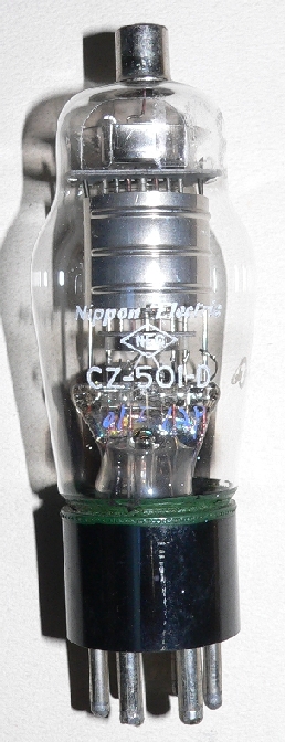 真空管 CZ-501-D(NEC)3本 1959-9製造
